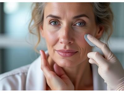 Professional skincare consultation for mature skin analysis